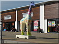 Giraffe sculpture at Clacton Factory Outlet