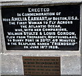 Amelia Earhart commemoration plaques, Burry Port