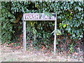 Wash Lane sign