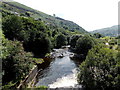 Rhondda Fach flows SE away from Station Road Ferndale