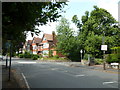 Approaching a mini-roundabout in Oxford Road