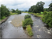 SE0789 : River Ure from Lords Bridge by Peter Wood