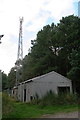 Telecommunications mast on the way to track to Warren Farm