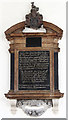 St Mary & Holy Trinity, Bow Church - Wall monument