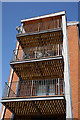 Sunlight streaming through the floors of balconies, Northam