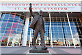 Statue of Ted Bates M.B.E. outside St Mary