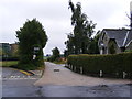 Footpath to the B1456 & entrance to Wherstead Hall