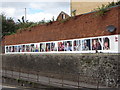 Photographic art on a Cardiff Wall