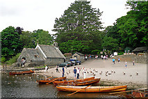 NY2622 : Keswick Lakeside, view from landing stage by Rose and Trev Clough
