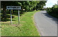 Witherley village sign along Mythe Lane