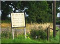 The former Red Lion Inn (4) - car park sign, near Romsley, Shropshire