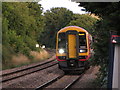 Train approaching Stonehouse station