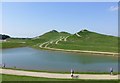 Pond at the foot of Northumberlandia