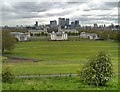 TQ3877 : View across Greenwich Park and National Maritime Museum by David Dixon