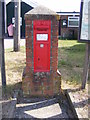 TG2902 : Village Hall Victorian Postbox by Geographer