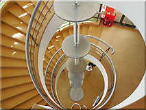 TQ7407 : Spiral Staircase, De La Warr Pavilion by Paul Gillett
