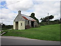 A bus shelter at Prestonmill