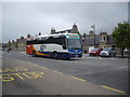 NJ4350 : An Aberdeen to Inverness bus leaves Keith square by Stanley Howe
