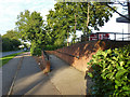 Cycle and pedestrian entrance, Sainsbury