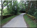 Road bridge over a stream near Llancoch