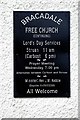 Notice board for Bracadale Free Church (Continuing)