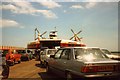 Dover Western Docks, cars embarking aboard Hoverspeed SRN4 Hovercraft, Swift