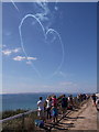SZ1291 : Boscombe: Air Show crowds on the clifftop by Chris Downer