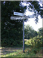 TM3392 : Roadsign on Bungay Road by Geographer
