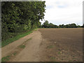 Farm track and tilled land near The Snipes, Great Dunmow