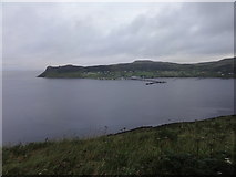 NG3962 : View from observation spot across Uig by Mat Tuck