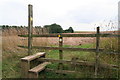 Heading across the arable field towards Burwell Plantation