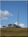NU2424 : Mast and watch house north of Low Newton-by-the-Sea by Graham Robson