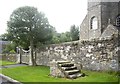 A mounting block with steps, Eccles