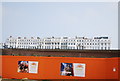 Arundel Terrace over the sand sculptures