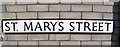 TM3389 : St.Marys Street sign by Geographer