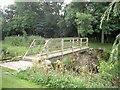 A wooden footbridge over Leet Water, Coldstream