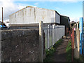 Footpath behind the bus depot