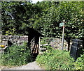 Public footpath from Wye Terrace, Builth Road