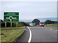 A30 Westbound Approaching Newtown Roundabout for A394