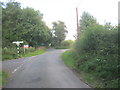 Junction of minor roads at Hodber Hill Plantation