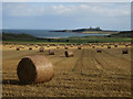 NU2323 : Straw bales with a view by Graham Robson