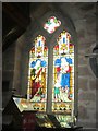 Stained glass window on south side of Church of St Ebba, Beadnell (1)