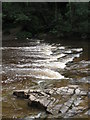 Natural weir on the River Allen below Raven Crag (2)