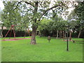 The beer garden at the Tankard Inn