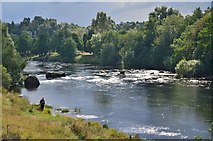 NH9419 : River Spey at Boat of Garten by Jim Barton