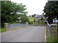 Dogleg bend in the B6341 near Elsdon Bridge