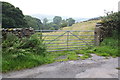 Gateway to field from minor road near Riddings