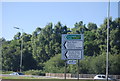 Sign on the A31