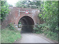 SU3922 : Green Lane passes under the railway mainline by Stuart Logan