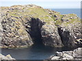 HU6972 : Out Skerries: natural arch in Flat Lamba Stack by Chris Downer